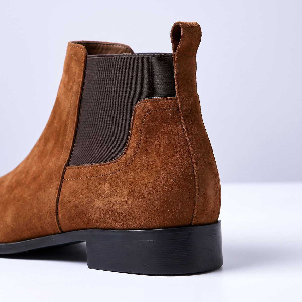 Herren Chelsea Boots Bequem Elastischer Seiteneinsatz Schlupf 3