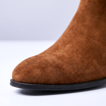 Herren Chelsea Boots Bequem Elastischer Seiteneinsatz Schlupf 4