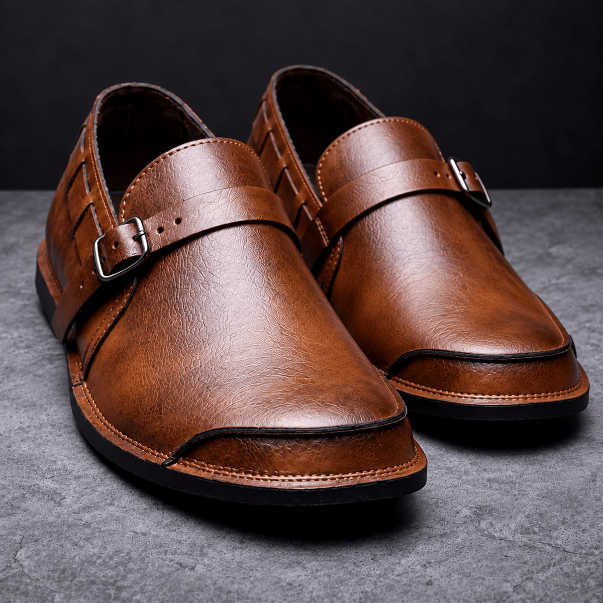 Herren Loafer Schnallen Design Gepolstert Business Casual 3