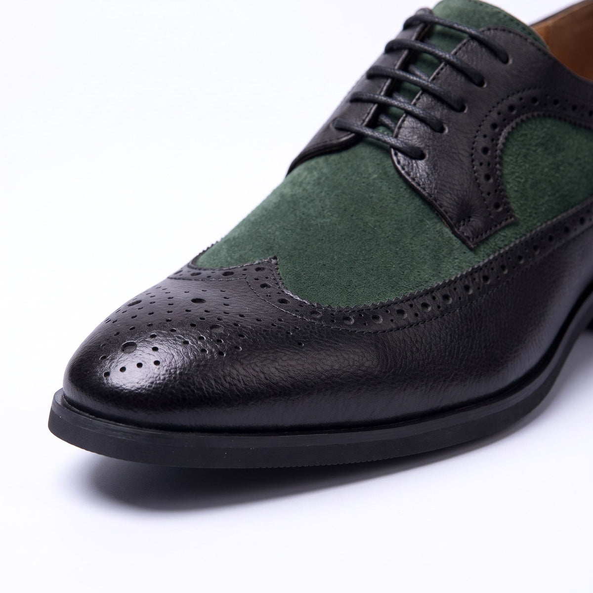 Herren Schnürschuh Brogue Design Gepolsterte Innensohle 7