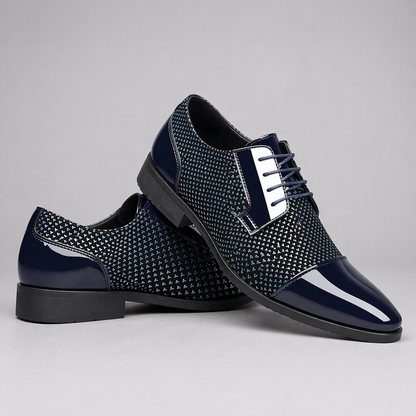 Herren Oxford Schnürschuhe Elegante Spitze Businessschuhe 6