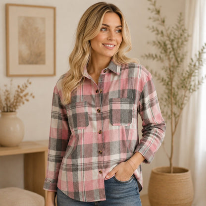 Flanellhemd Damen | Oversized & Kariert 1