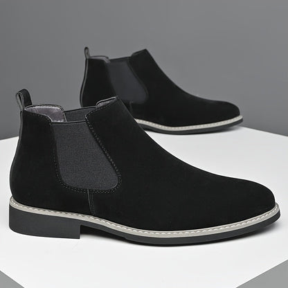 Alaric | Herren Chelsea Stiefelette Schlupfstiefel - Black - Image 8