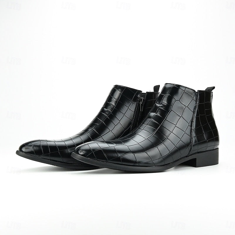 Aldric | Herren Chelsea Boots Stiefeletten Slip-On - Burgundy - Image 7