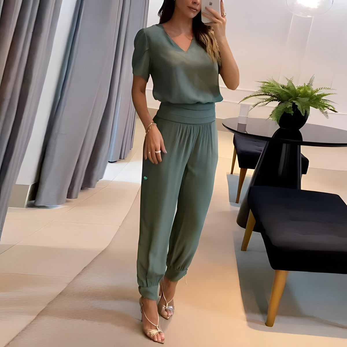 Blusen- und Hosenset Damen | Elegant & Bequem 3