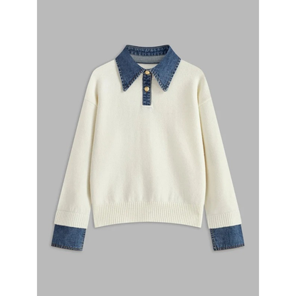 Strickpullover Damen | Hemdkragen & Langarm 9