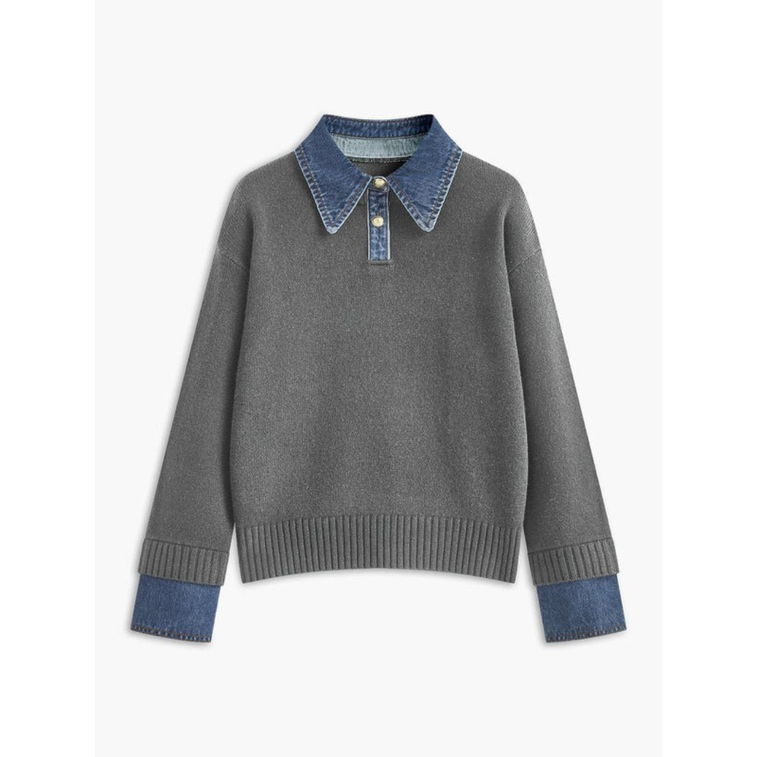 Strickpullover Damen | Hemdkragen & Langarm 7
