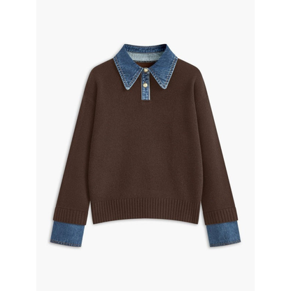 Strickpullover Damen | Hemdkragen & Langarm 8