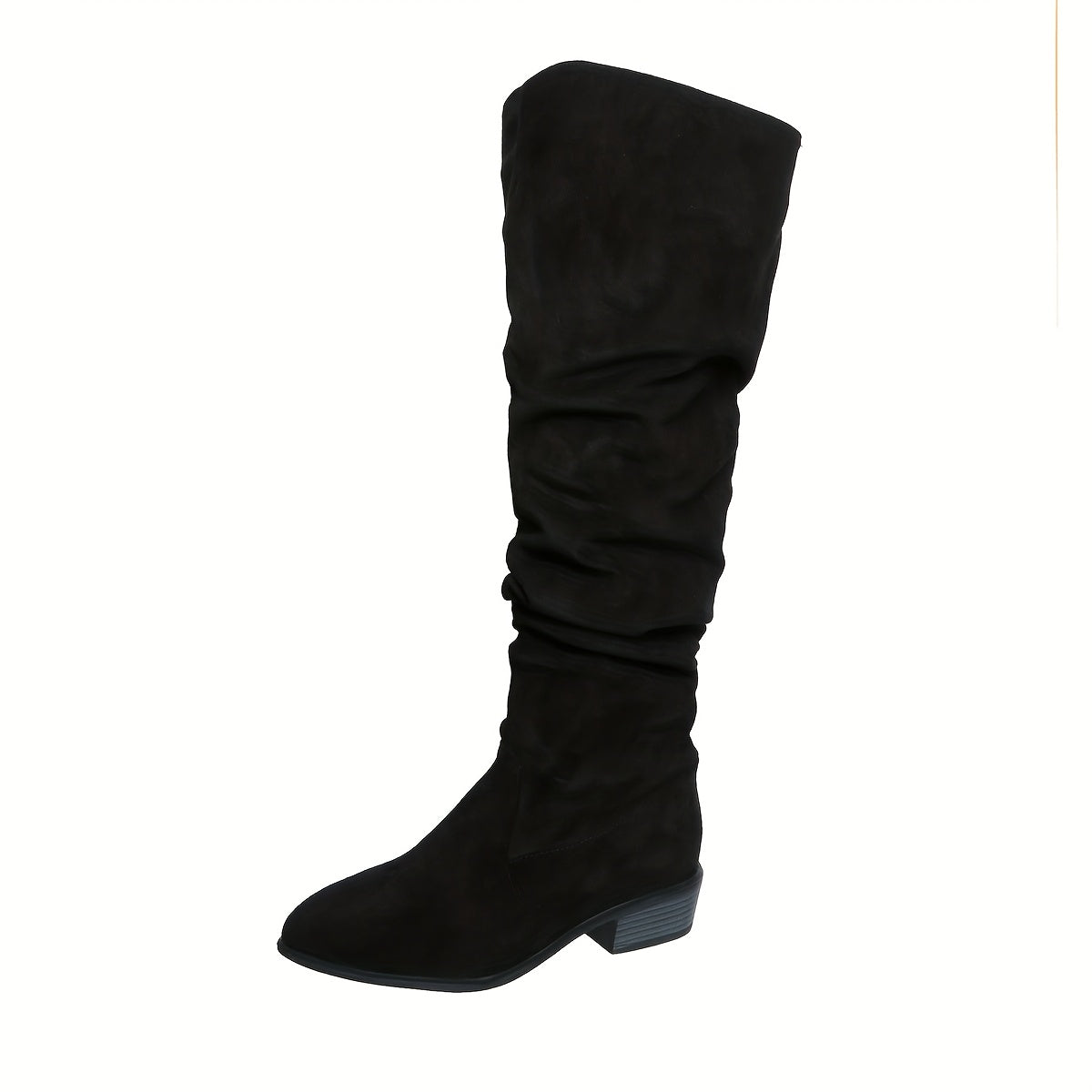 Astrid | Damen Overknee Stiefel Schlupfstiefel - Grey - Image 8