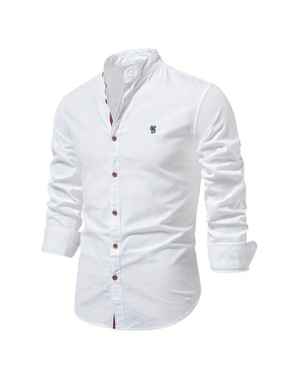 Stehkragen Hemd Herren | Slim Fit & Modernes Design 1