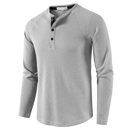 Herren Langarmhemd Knopfleiste Regular Fit Freizeithemd 4