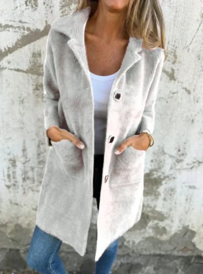 Mantel Damen | Dick & Warm mit Revers 5