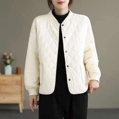 Steppjacke Damen | Knopfleiste & Taschen 4