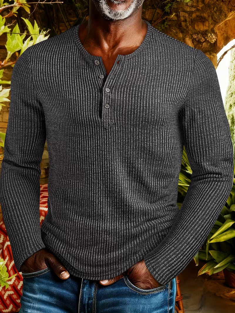 Henley Hemd Herren | Warm & Robust 1