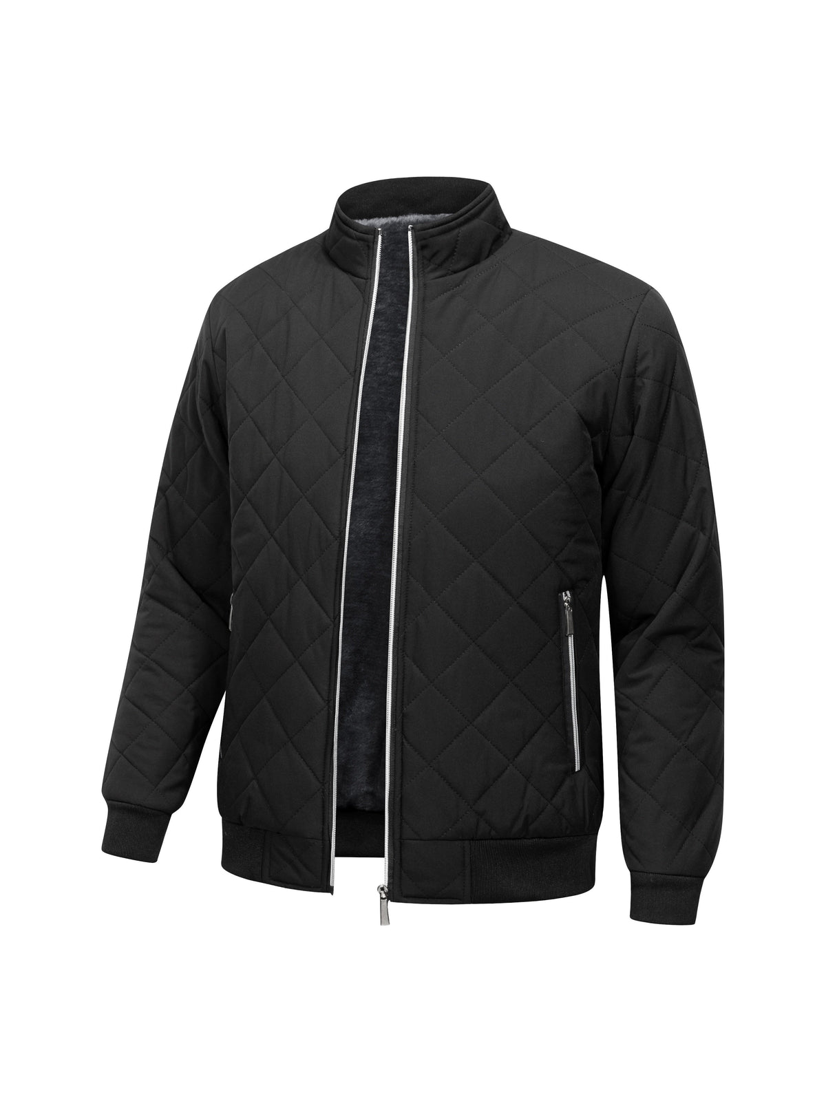 Baldfred | Herren Steppjacke mit Fleecefutter - Black - Image 3
