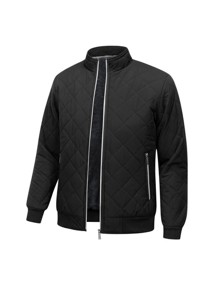 Baldfred | Herren Steppjacke mit Fleecefutter - Black - Image 3