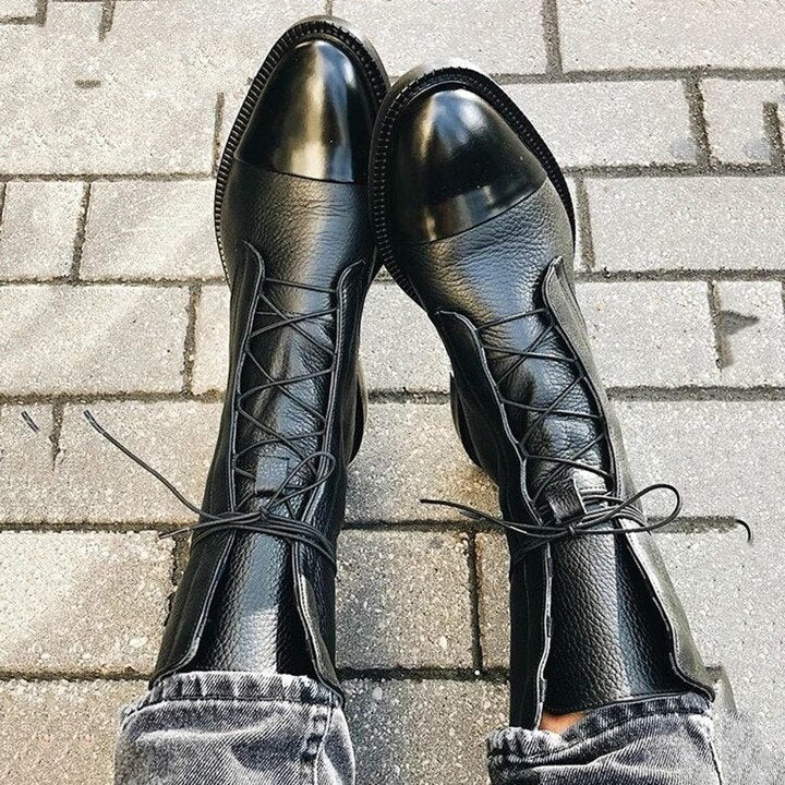 Stiefel Damen Spitz | Eleganter Blockabsatz 1