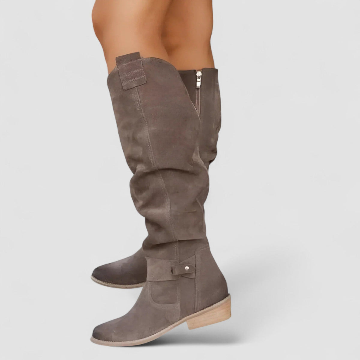 Kniehohe Stiefel Damen | Bequemer Schlupf-Style 3