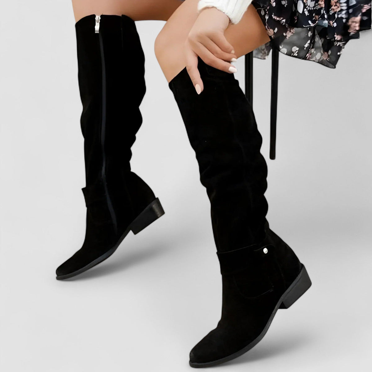 Kniehohe Stiefel Damen | Bequemer Schlupf-Style 6