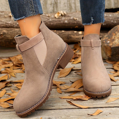 Brigitte | Damen Chelsea Ankle Boot mit Schnalle - Brown - Image 12