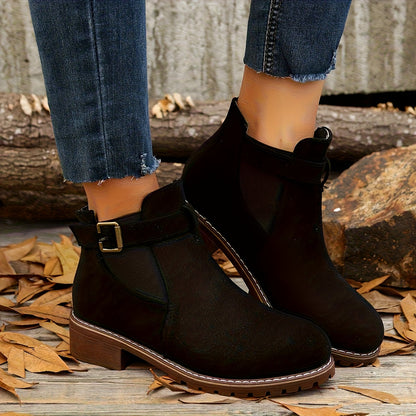 Brigitte | Damen Chelsea Ankle Boot mit Schnalle - Brown - Image 18