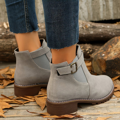 Brigitte | Damen Chelsea Ankle Boots mit Blockabsatz - Image 12