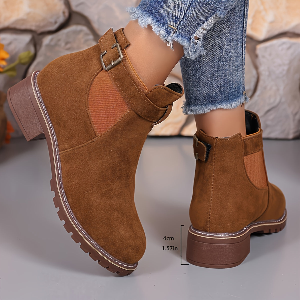 Brigitte | Damen Chelsea Ankle Boots mit Blockabsatz - Image 14