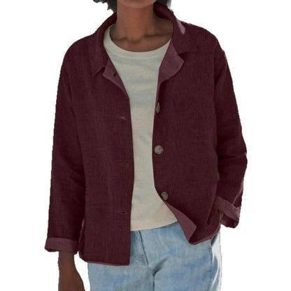 Britta | Damen Übergangsjacke mit Kragen Knopfleiste - Image 5