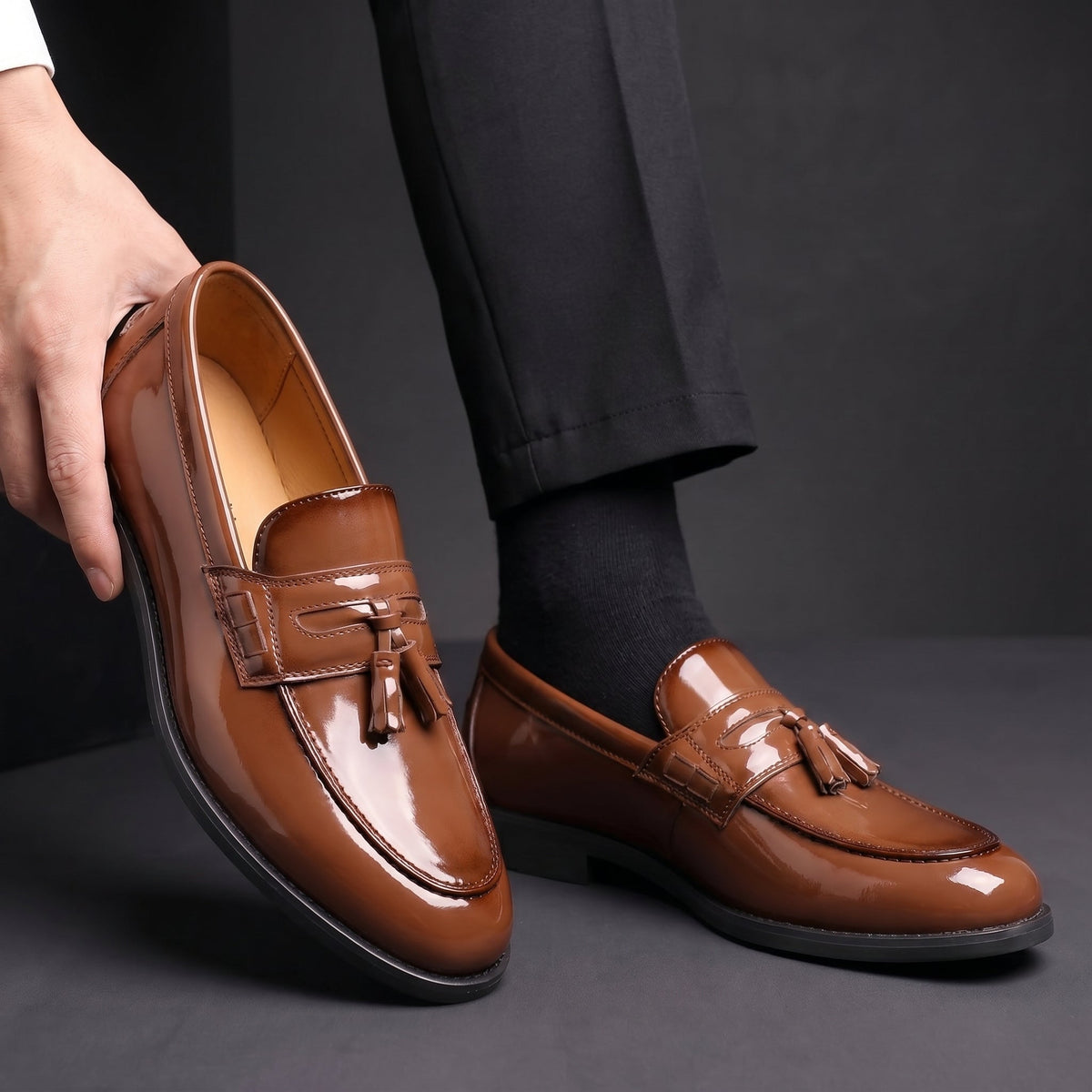 Loafers Herren | Glänzender Look & Bequeme Sohle 2