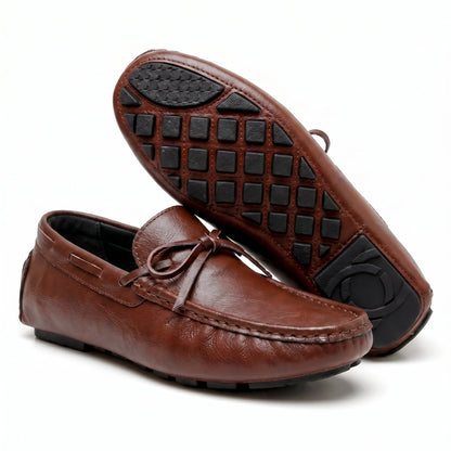 Herren Loafer Slip On weiche Fahrsohle gepunktet mit Handstichnaht 1