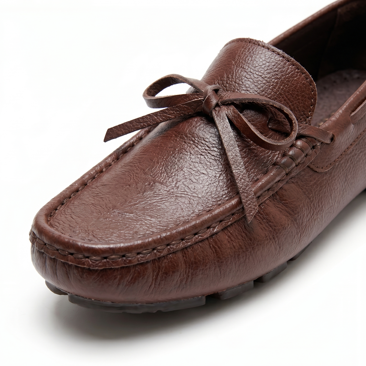 Herren Loafer Slip On weiche Fahrsohle gepunktet mit Handstichnaht 4