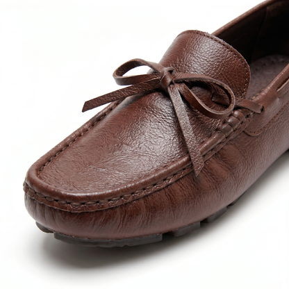 Herren Loafer Slip On weiche Fahrsohle gepunktet mit Handstichnaht 4