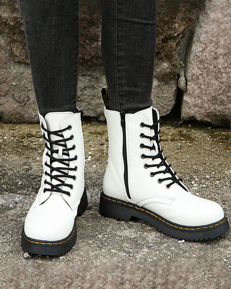 Bryndal | Damen Schnürstiefeletten mit Plateausohle - Black - Image 4
