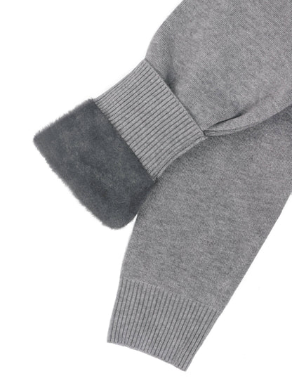 Brynhild | Damen Rollkragenpullover gefüttert Strickpullover - Camel - Image 23