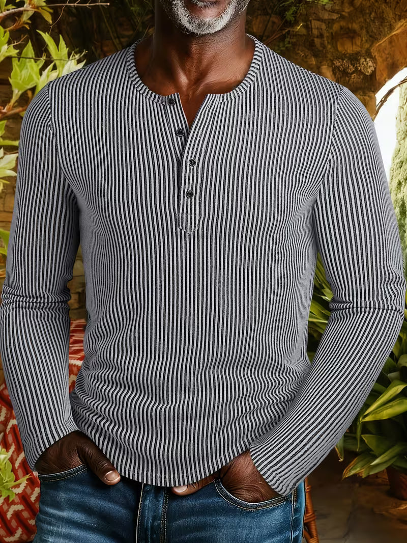 Henley Hemd Herren | Warm & Robust 4