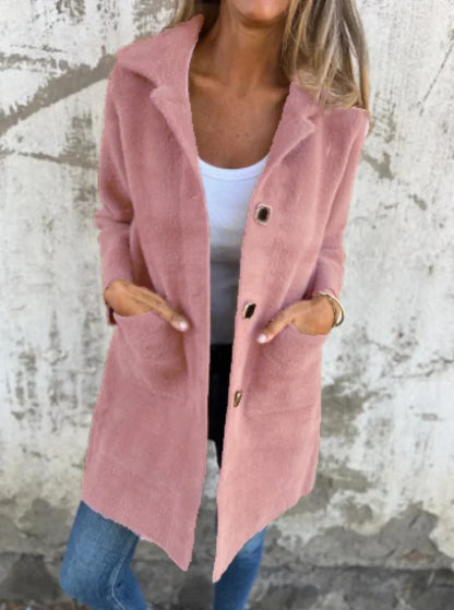 Mantel Damen | Dick & Warm mit Revers 4