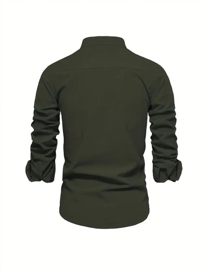 Stehkragen Hemd Herren | Slim Fit & Modernes Design 15