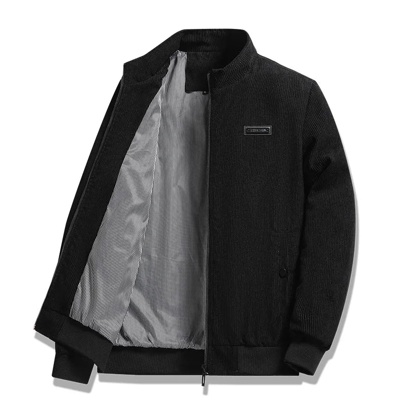 Herren Corduroy Jacke Gefüttert Workwear Übergangsjacke 3
