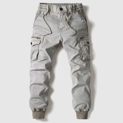 Caelan | Herren Cargo Jogger Hose mit Cargotaschen - Khaki - Image 3