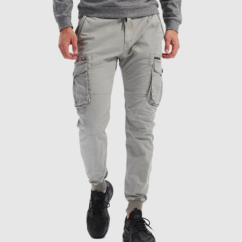Caelan | Herren Cargo Jogger Hose mit Cargotaschen - Khaki - Image 4