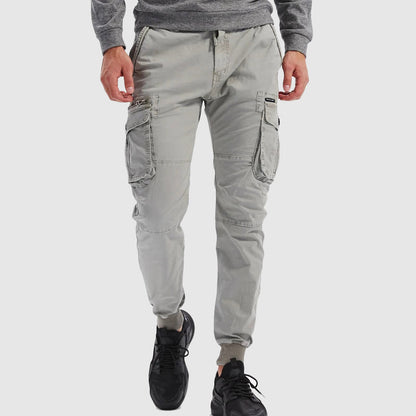 Caelan | Herren Cargo Jogger Hose mit Cargotaschen - Khaki - Image 4