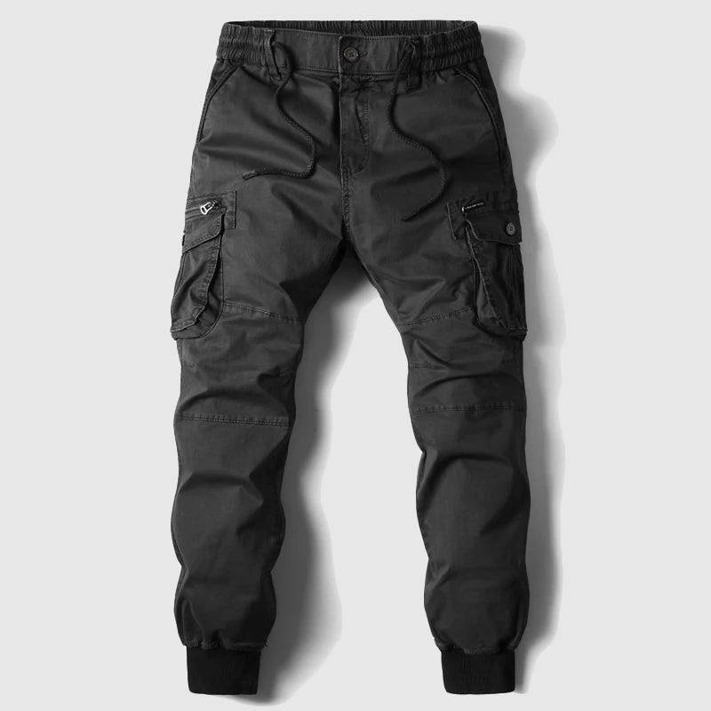 Caelan | Herren Cargo Jogger Hose mit Cargotaschen - Khaki - Image 5