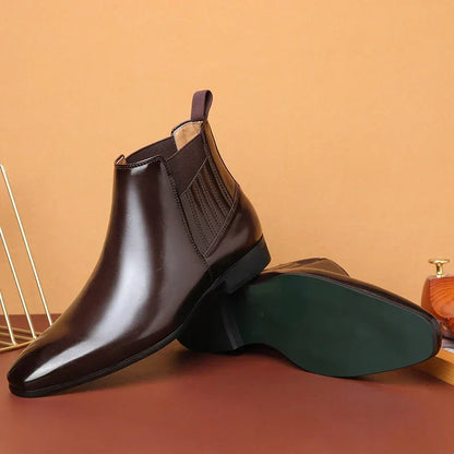 Cajetan | Herren Chelsea Ankle Boot Dunkelbraun - Dark Brown - Image 4
