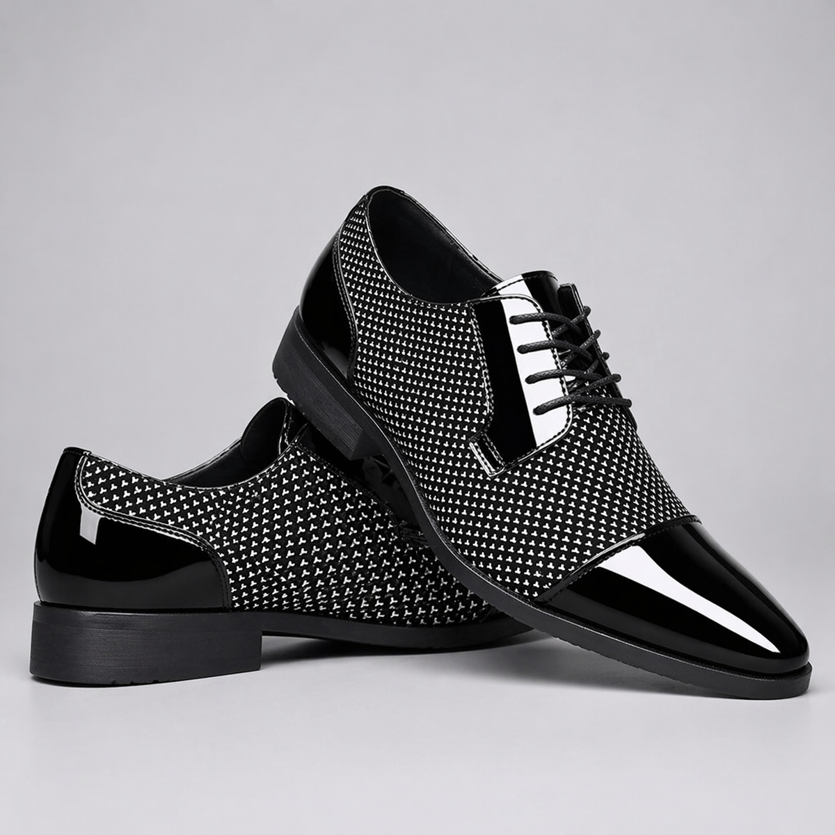 Herren Oxford Schnürschuhe Elegante Spitze Businessschuhe 11