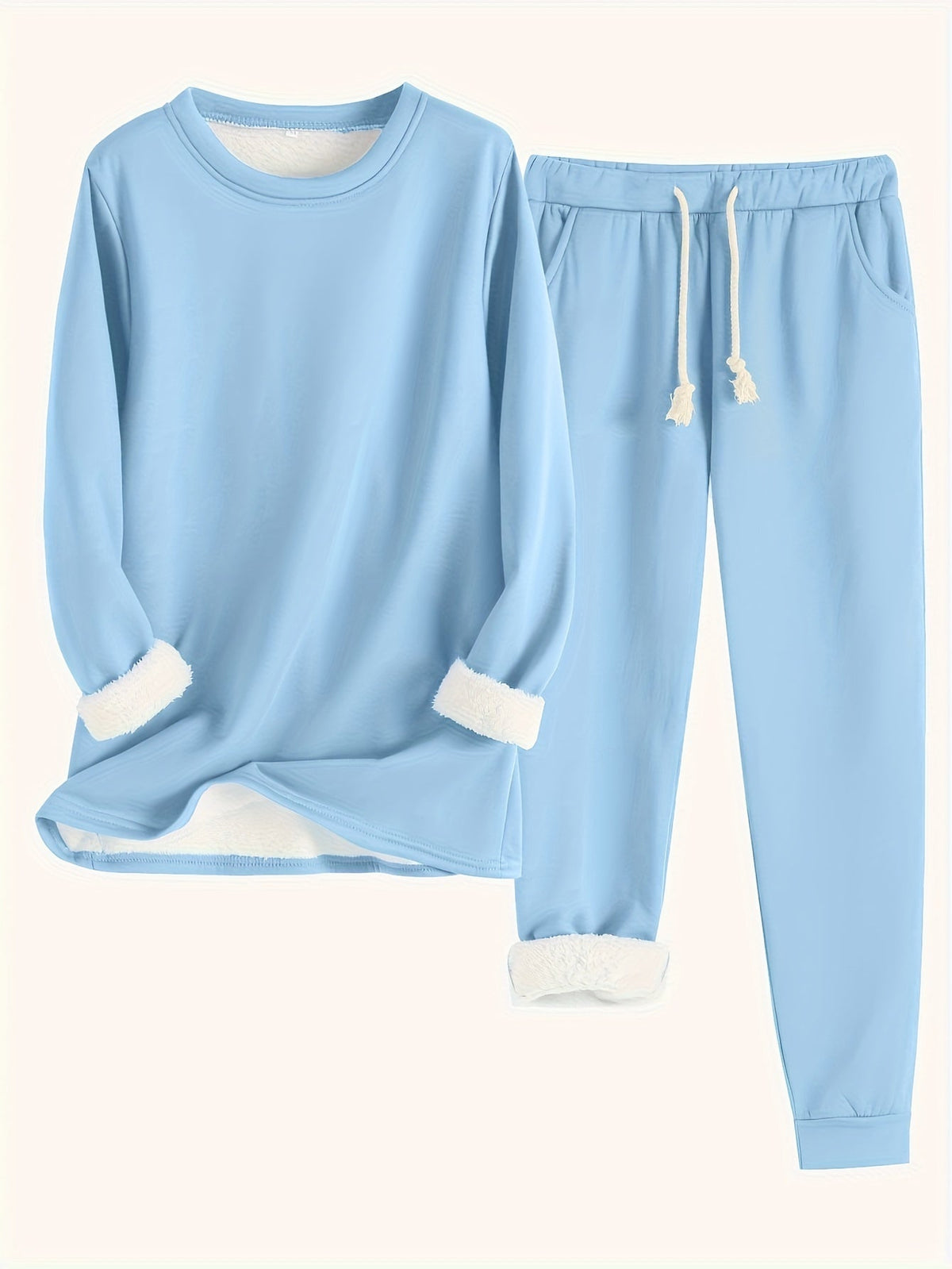 Gerdlotte | Damen Hausanzug Set Relaxed Fit - Blue - Image 12