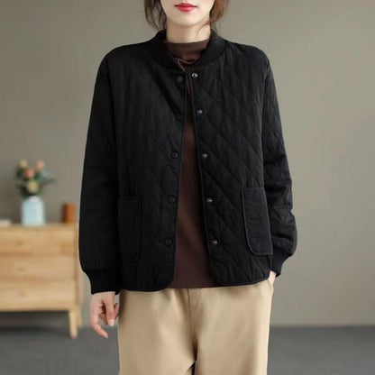 Steppjacke Damen | Knopfleiste & Taschen 8
