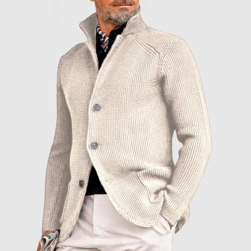 Strickjacke Herren | Blazer-Stil mit Strukturmuster 4