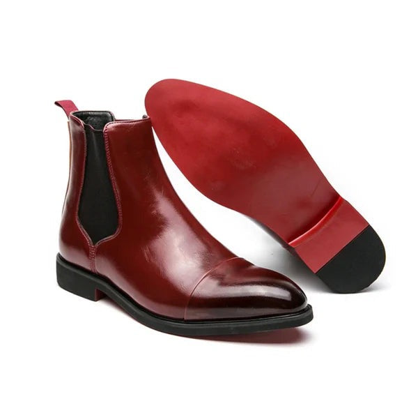 Corvund | Herren Chelsea Boots Schwarz Leder - Black - Image 6