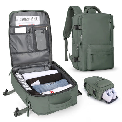 Damen Rucksack USB Anschluss Großes Fassungsvermögen 10