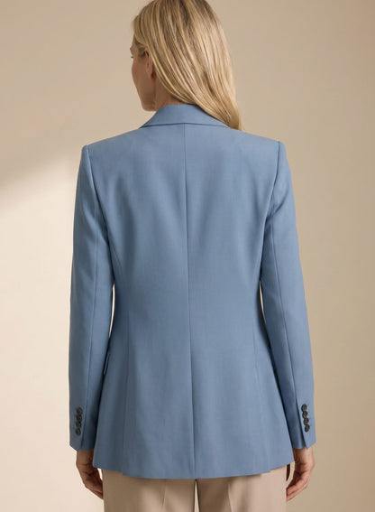 Damen Schlaghosen-Blazer-Anzug elegant zweiteiler